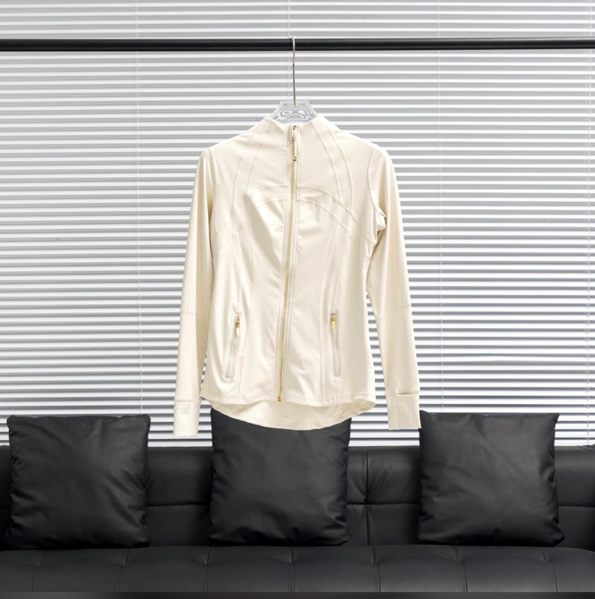 gold zip lululemon jacket